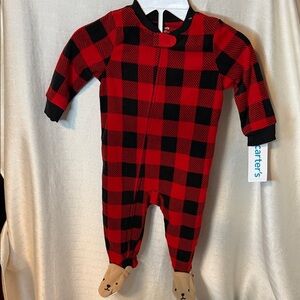 Carter's Buffalo Plaid Kids Footie